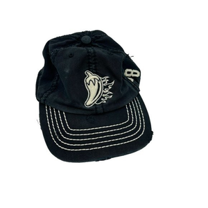 UNIVERSITY OF LOUISIANA fitted distressed black hat size medium 47‎ twins